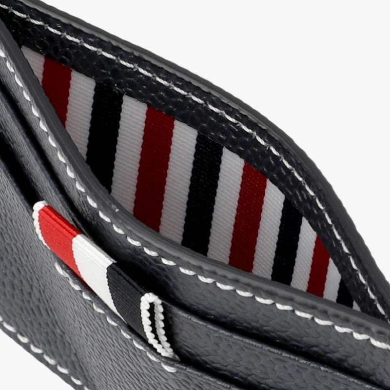 Thom Browne Pebble Grain Stitch Three Stripe Card Wallet Uaw067a 00198 415