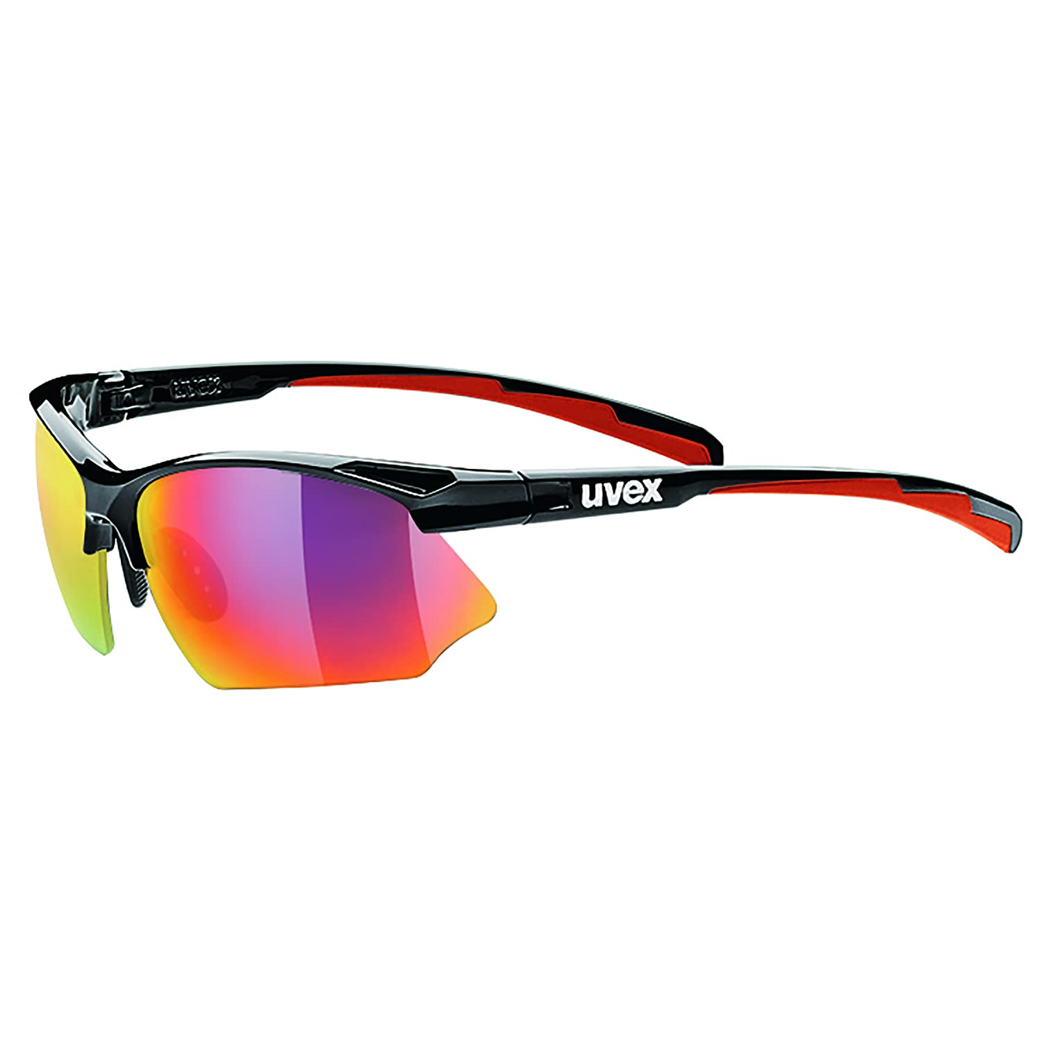 uvex Sports Sunglasses UV400 Mirror Lens Lightweight Sportstyle 802 2 Spare (Uvex) (Includes Lenses)