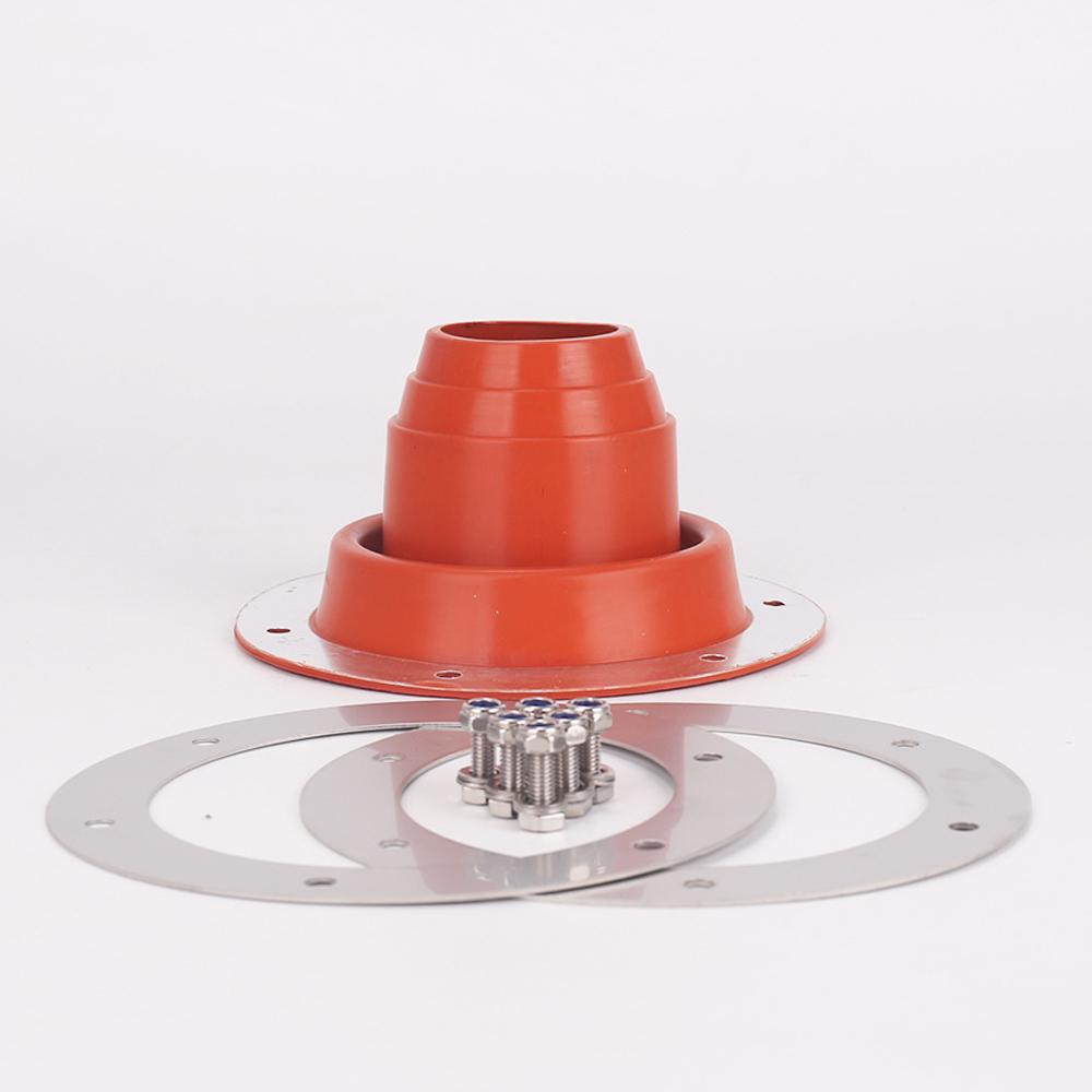 Stove Jack Kit for Tent Flexible Roof Silicone Metal Roofing Tube Flashing High Temperature Resistance Anti Scalding