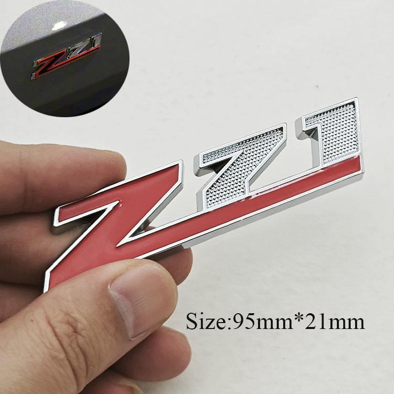 3D Metall Bil Styling Logo Z71 Z71 OFF ROAD Bakluckemärke Frontgrill Emblemdekal För Chevrolet Silverado Colorado Cheyenne