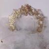 Gothic Lolita Angel Halo Headpiece Queen Anna Sun Goddess Crown Tiara Headband Baroque Hair Accessories Hanfu Hair Ornament