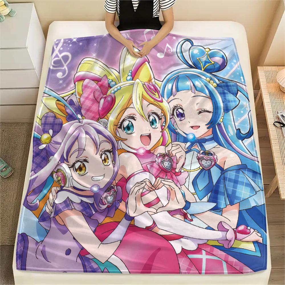Pretty Cure Magic Theme Blanket, Pretty Cure Fan Soft Throw, Ideal Gift.chl 75x90cm