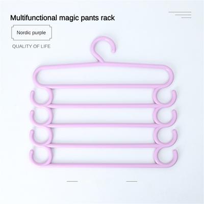 5 Layers Clothes Hangers Trousers Hangers Holders Multi-functional Closet Storage Organizers Pants Towel Scarfs Racks Storage Organization