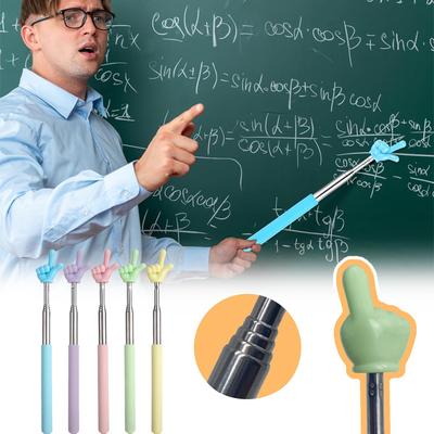 Niedlicher Ausziehbarer Kinder Lese-Fingerzeigestock Spielzeug, Geeignet für Grundschul- und Kindergartenlehrer, Ausziehbarer Zeigestock