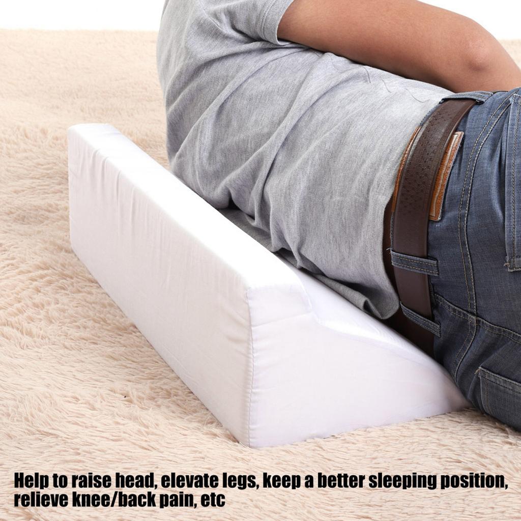 Cuscino in Schiuma con Copertura Lavabile Supporto Gambe Schiena Lombare (blu)