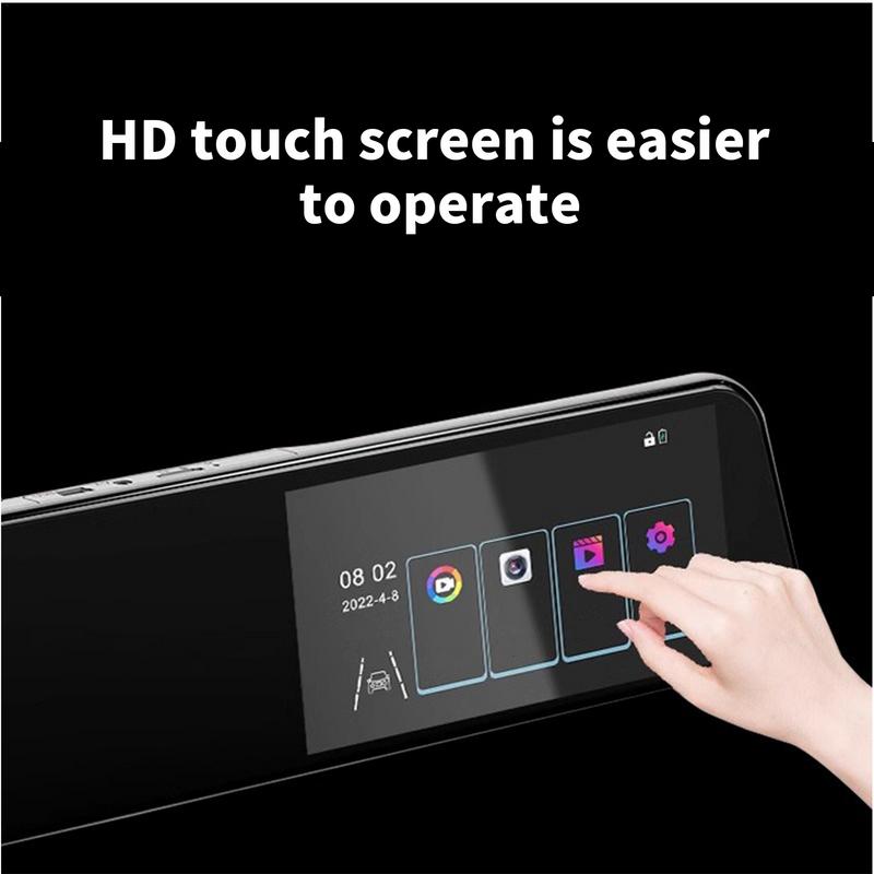 Dash Cam Rear View Glass High Definition Smart Rearview Glass 24H Parking Mode Backup Camera Glass Dash Cam Glass For Cars &