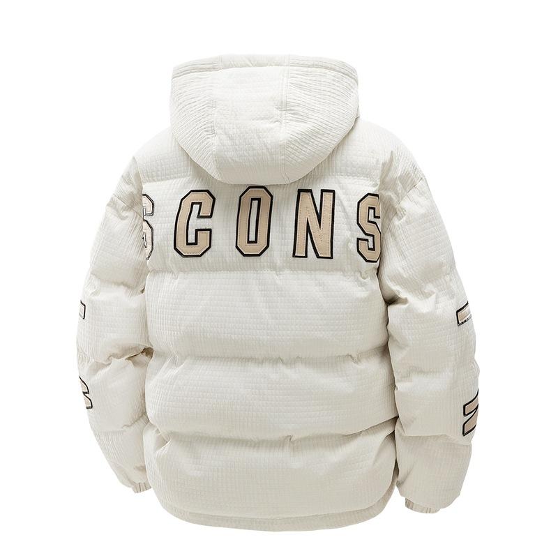 Hooded Cotton Coat Men's Winter Fashion New Loose Anti-thickening Cotton Clothing Plaid Leisure Cotton Jacket Jacket Men