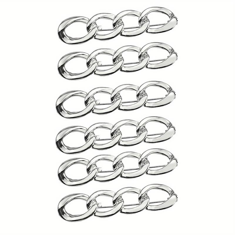 6Pcs Adjustable Jeans Button, Pant Waist Tightener For Waist Pins Brooch Tightening Waistband