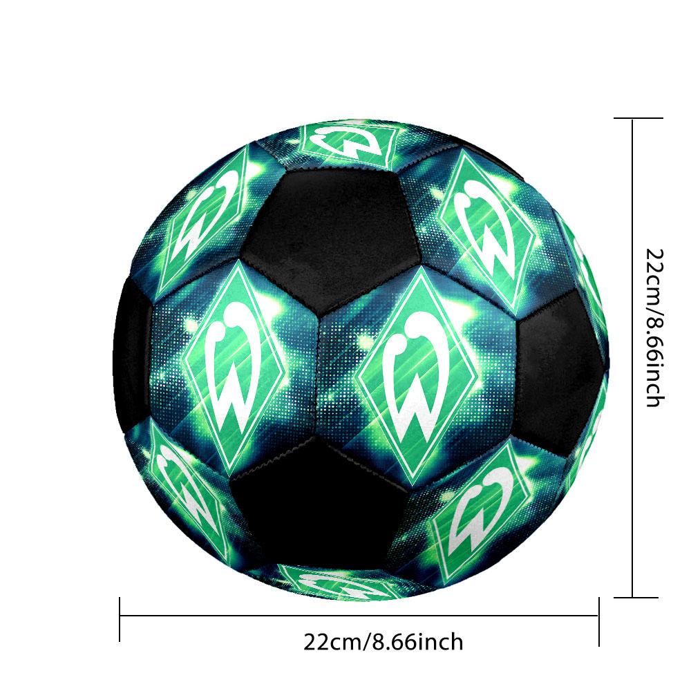 SV Werder Bremen Soccer Ball Size 5 Colorful Machine Stitched PVC Competition Ready Durable High-Bounce
