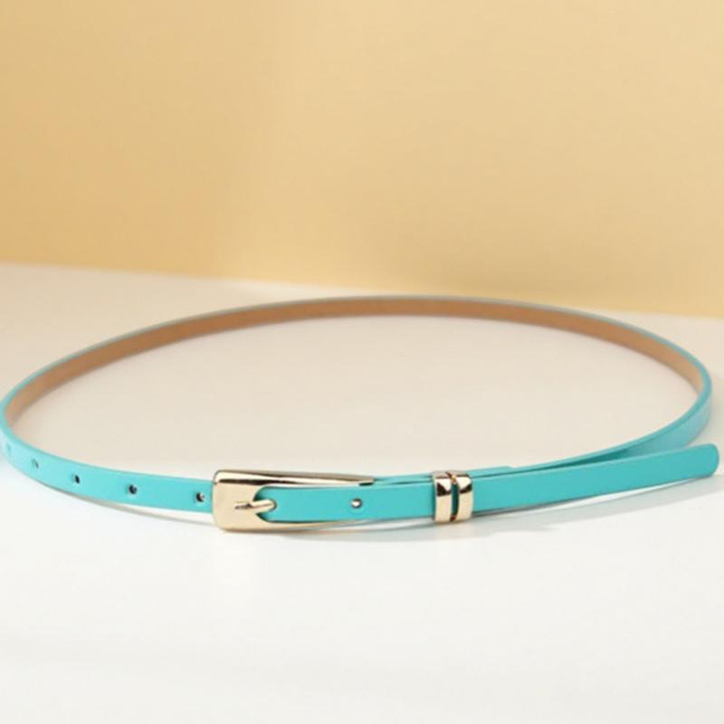 NEW 1Pc 105CM 11 Fashion Candy Colors Womens Decorative Leather Belt Skinny Thin Dress Belt Waist Belt Waistband