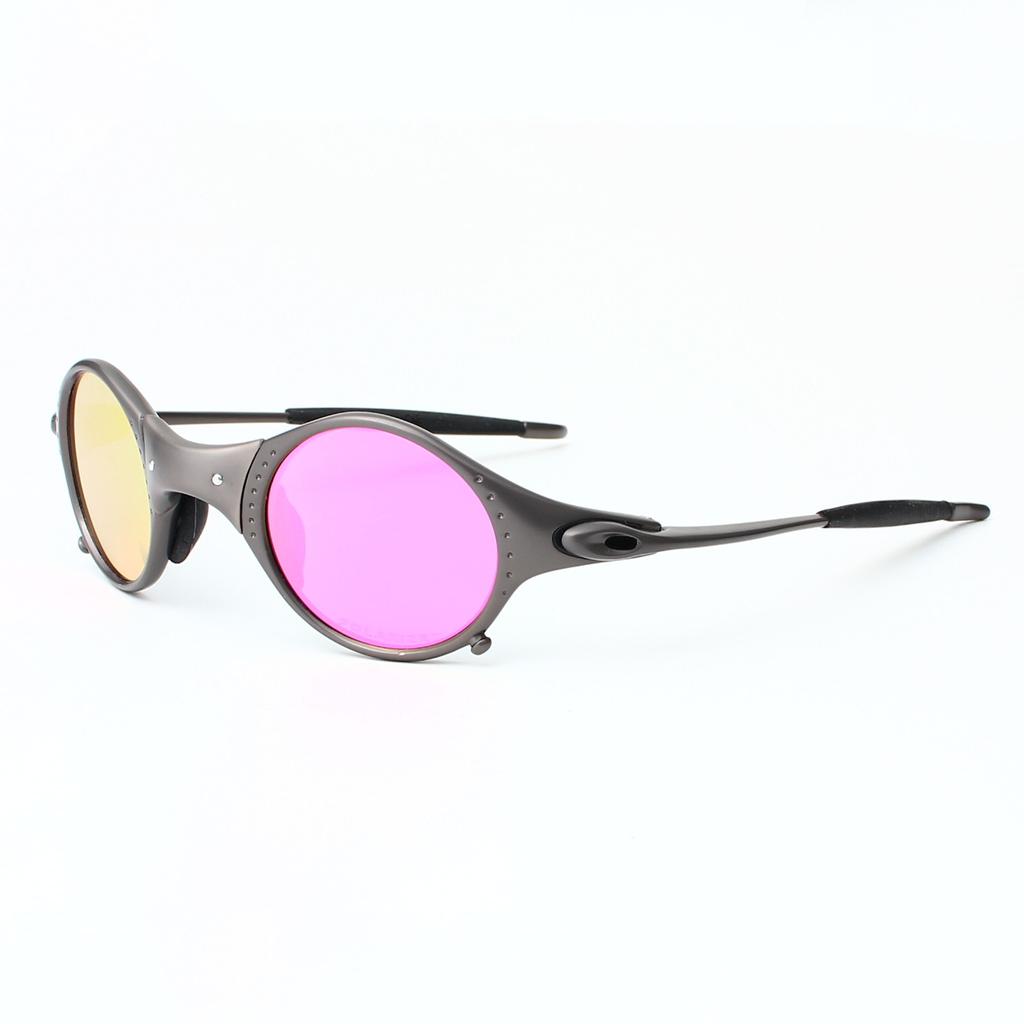 Ochelari de soare polarizați din aliaj de zinc, cadru rotund retro, ciclism în aer liber, ochelari de soare pentru șofat pentru bărbați și femei