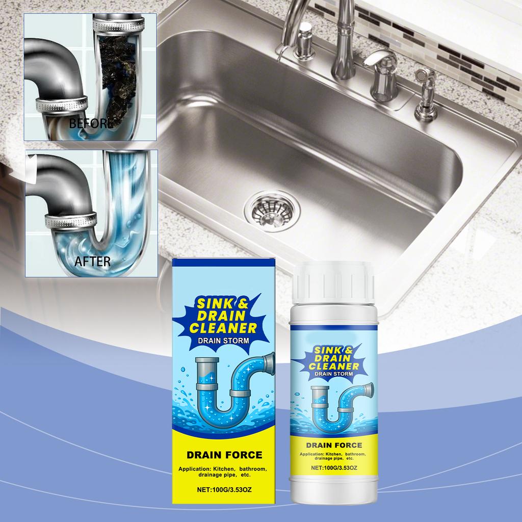 Drainage Pipe Unclogger, Kitchen Sink, Toilet, Sewer Blockage, Odor, Cleaning And Unclogging Agent