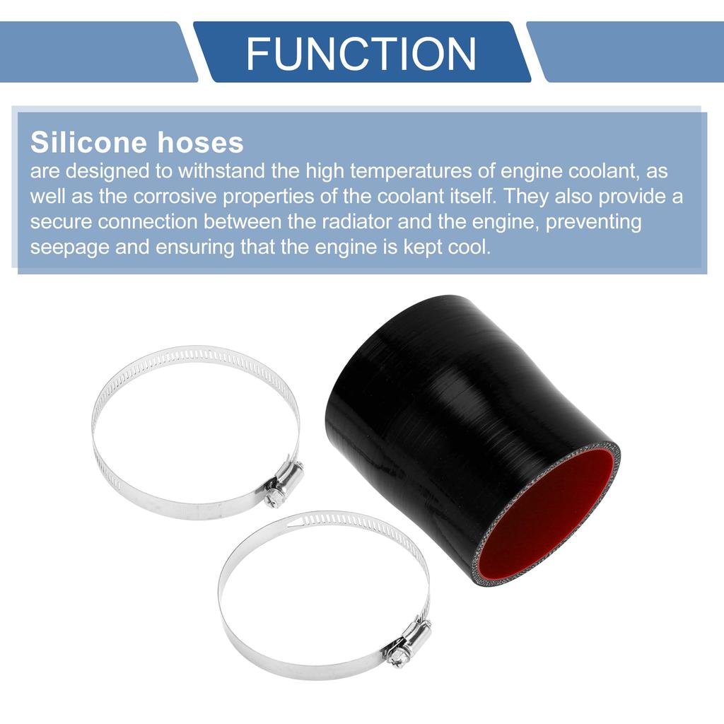 X AUTOHAUX Inner Diameter 3.0 - 3.3 inches (76 - 83 mm), Length 3.9