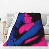 Custom Tv Girl Music Rock Pop Band Blankets Warm Flannel Throw Blanket for Bed Travel Rug Piece