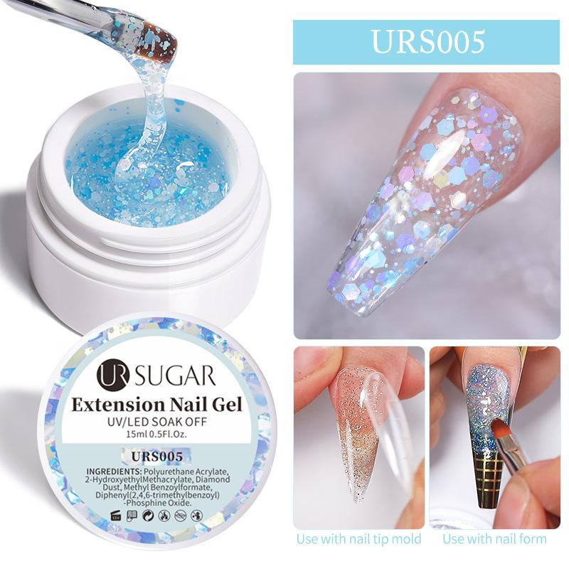 Phototherapy Glue, Manicure Glitter, Sequin Quick Extension, Paper Tray-Free Crystal Extension Glue