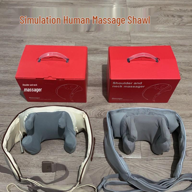 Rechargeable Cervical Spine & Shoulder Massager with Hot Compress