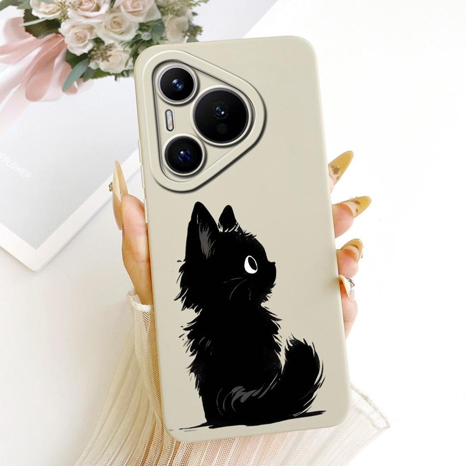 For Huawei Pura 70 Pro Case Pura70 Pro+ New Flowers Candy Painted Cover Soft Silicone Phone Case For Huawei Pura 70 Ultra Fundas