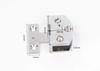 2pcs Zinc Alloy, Cabinet Glass Door Hinge/glass Clamp/clips,for 4mm-10mm Glass,no Holes, Single Folder ,glass Hardware