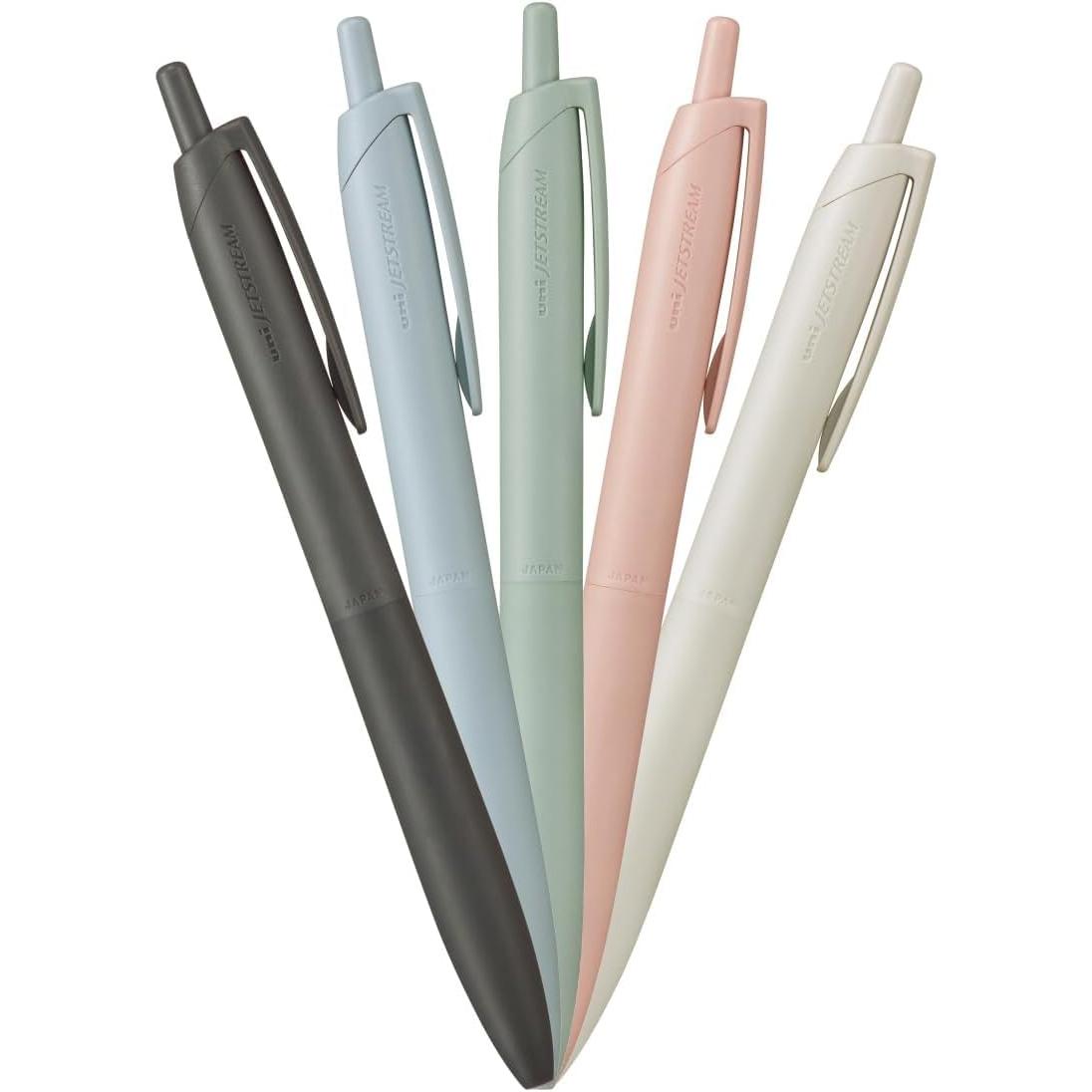 

Кулькова ручка Mitsubishi Pencil Jetstream, чорнило легкого письма, 5 шт. в упаковці, стрижень 0,5 мм, різнокольорові