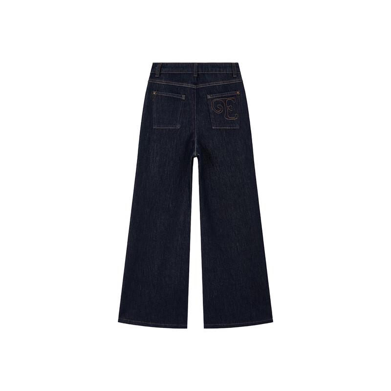 ELLE KIDS Girls' Retro Flared Denim Jeans
