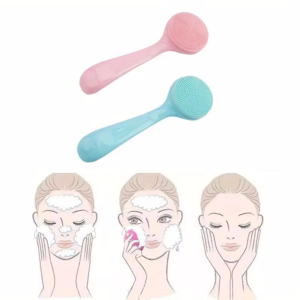 Silicone Face Wash Brush Soft Skin Friendly Face Skin Scrubbers Scrub Pad Face Nose Clean Blackhead Removal Brushes Tools