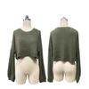 Women's Fashion  Casual Autumn Winter Solid Color Print Long Sleeve U-Neck Blouses & Shirts