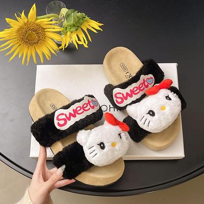 Niedliche Cartoon Hello Kitty Mao Mao Schuhe Damen 2025 Winter neue Mode Oberbekleidung warme Baumwollschuhe Baumwolle