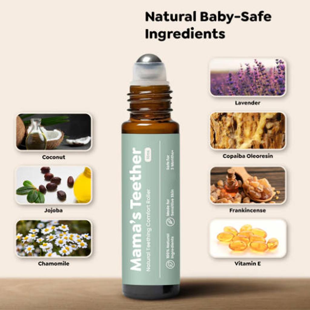 Baby Tooth Extraction Roller, Natural Pain Roller, Tooth Serum Oil Roller To Tooth Pain, Discomfort Serum Oil, 10ML