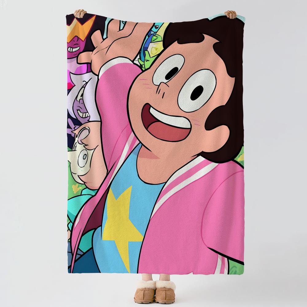 Cartoon S-Steven Universe-e Wurf Dicke Komfort Flanell Steppdecke, Mehrzweckgebrauch Innen Außen Tägliches Nickerchen