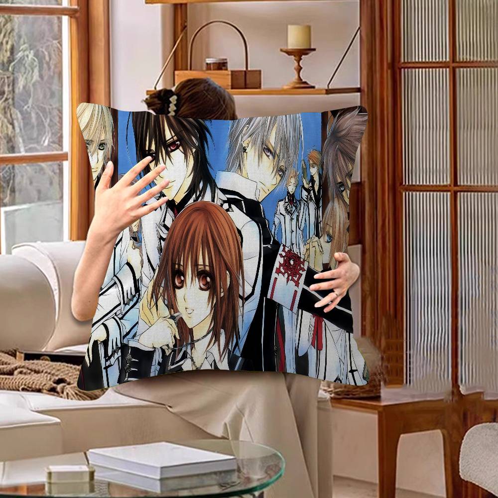 Anime V-Vampire Knight Pillow Cover For Bedroom Room And Living Room Sofa Decorative Cushion Cover