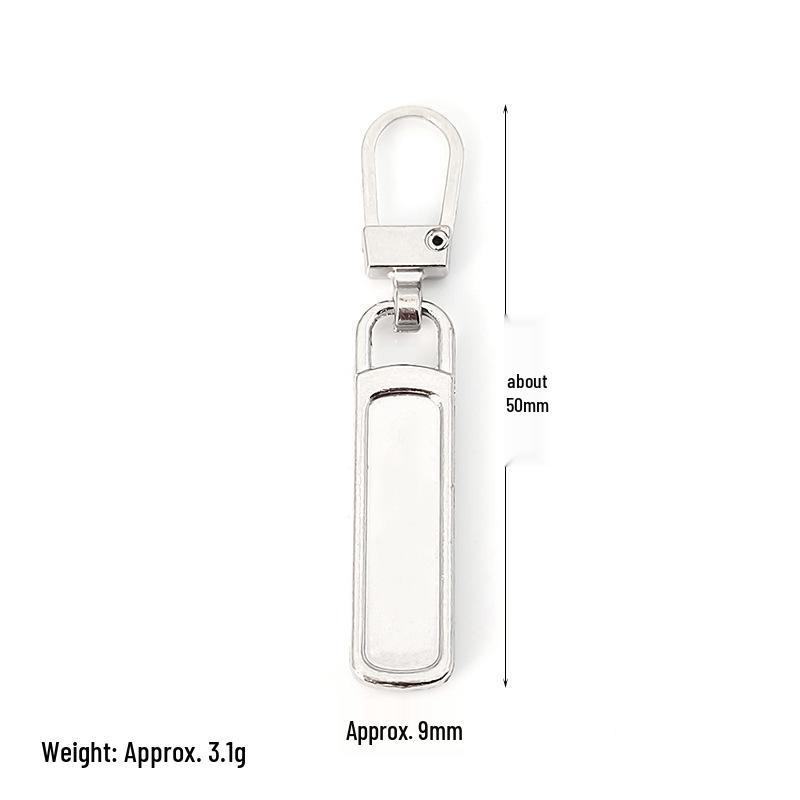 Detachable Metal Zipper Pull Tab Accessory for Bags, Shoes, and Clothes Repair