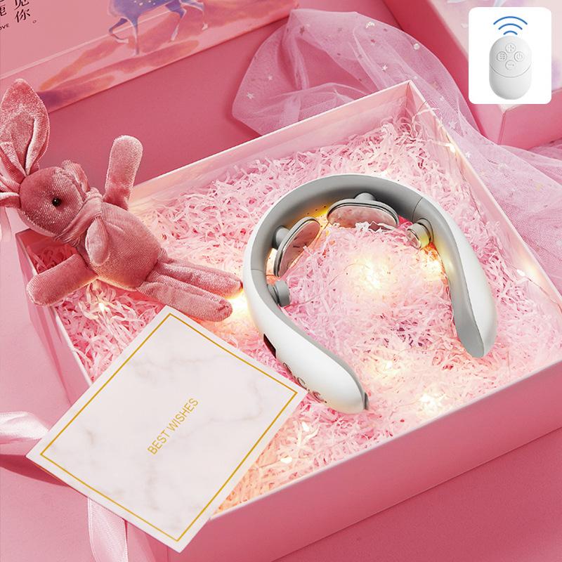 Cervical Spine Massager Multifunctional Household Hot Compress Pulse Physiotherapy Neck Massager Neck Massager