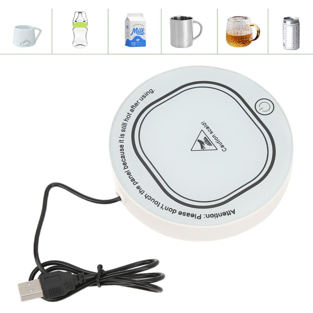 Cup Warmer Pad Constant Temperature USB Intelligent Utility Cup Heating Mat for Coffee Milk Tea