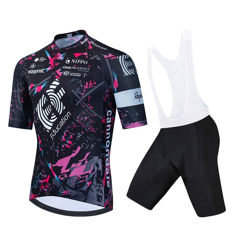 Rapha EF Cycling Jersey Short Sleeve Breathable Quick Dry Bike Shirt Men Women