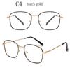 Square Metal Photochromic Anti Radiation Eyeglass For Woman Men Photochromic Sunglasses Anti Blue Light Eye Protection Glasses