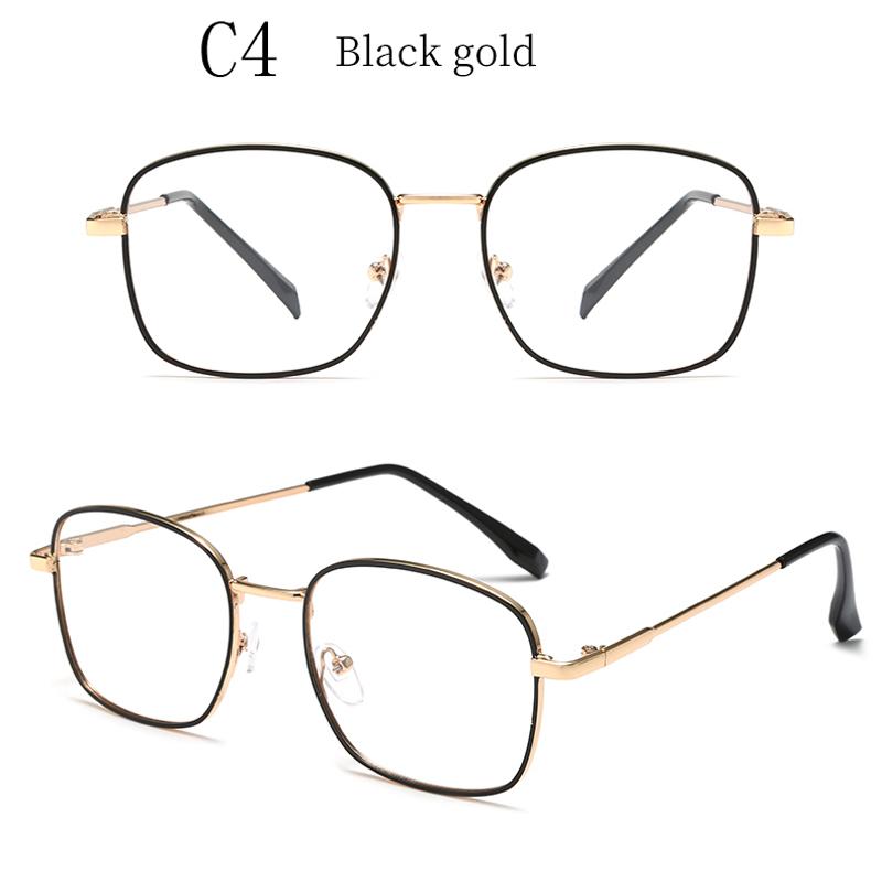 Square Metal Photochromic Anti Radiation Eyeglass For Woman Men Photochromic Sunglasses Anti Blue Light Eye Protection Glasses