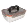 304 Stainless Steel Food Storage Container Metal Sealed Lunch Box with Handle for Home Refrigerator