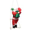 Christmas Santa Claus Climbing Ladder Doll Christmas Tree Hanging Decoration Indoor Door Wall Xmas Pendant New Year Gifts