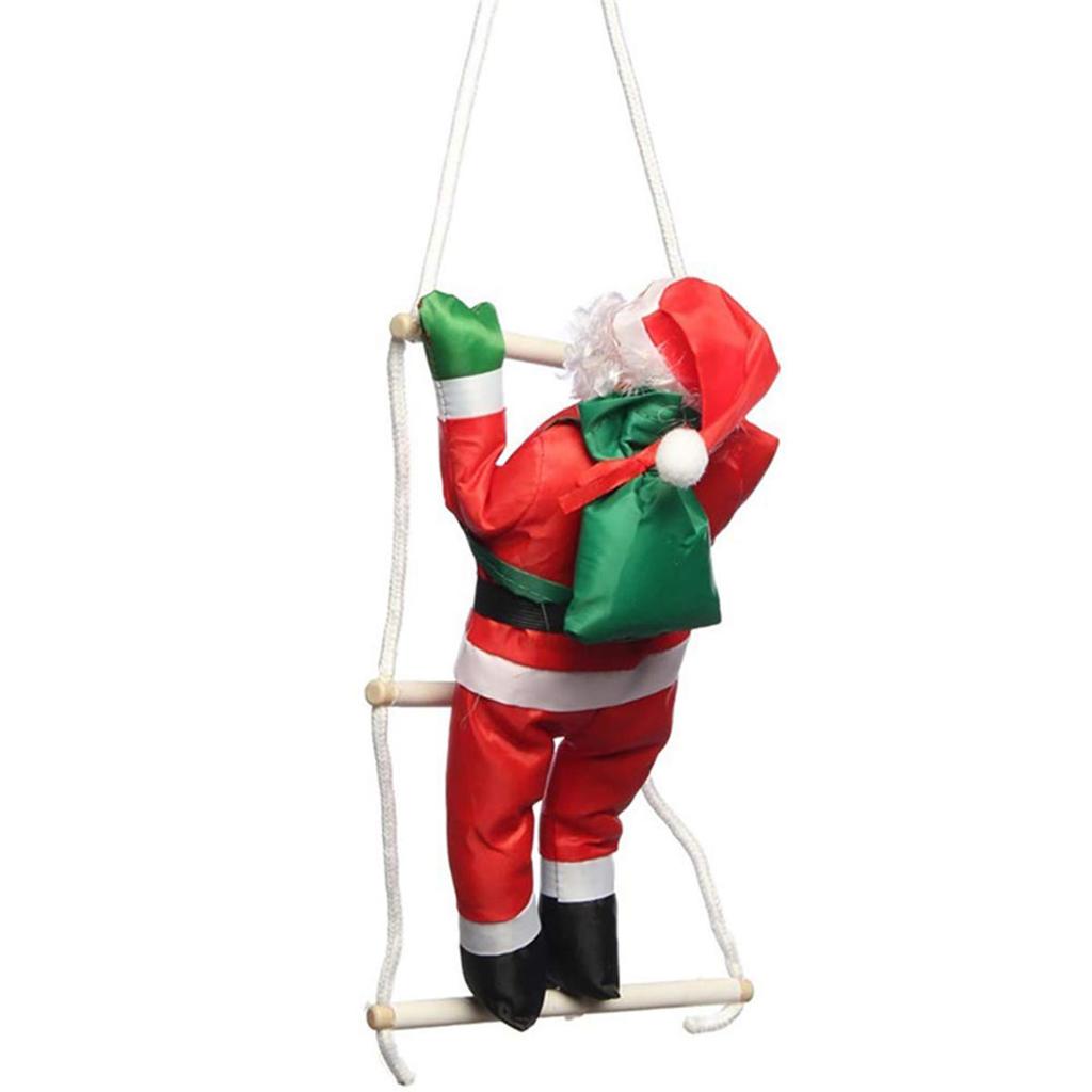 Christmas Santa Claus Climbing Ladder Doll Christmas Tree Hanging Decoration Indoor Door Wall Xmas Pendant New Year Gifts