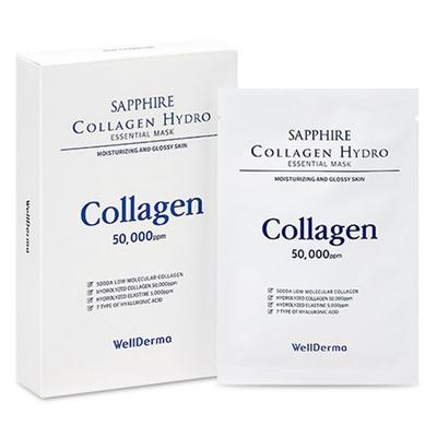 WellDerma Safyro Kolageno Hidro Esencijos Kaukės Paketas, 10 vnt., 1 pakelis