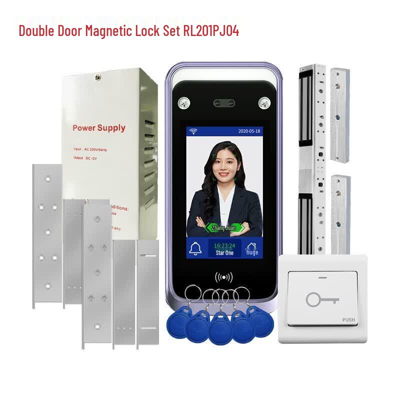 Realand Double Door Facial Recognition Access Control System CN plug (adapter included)