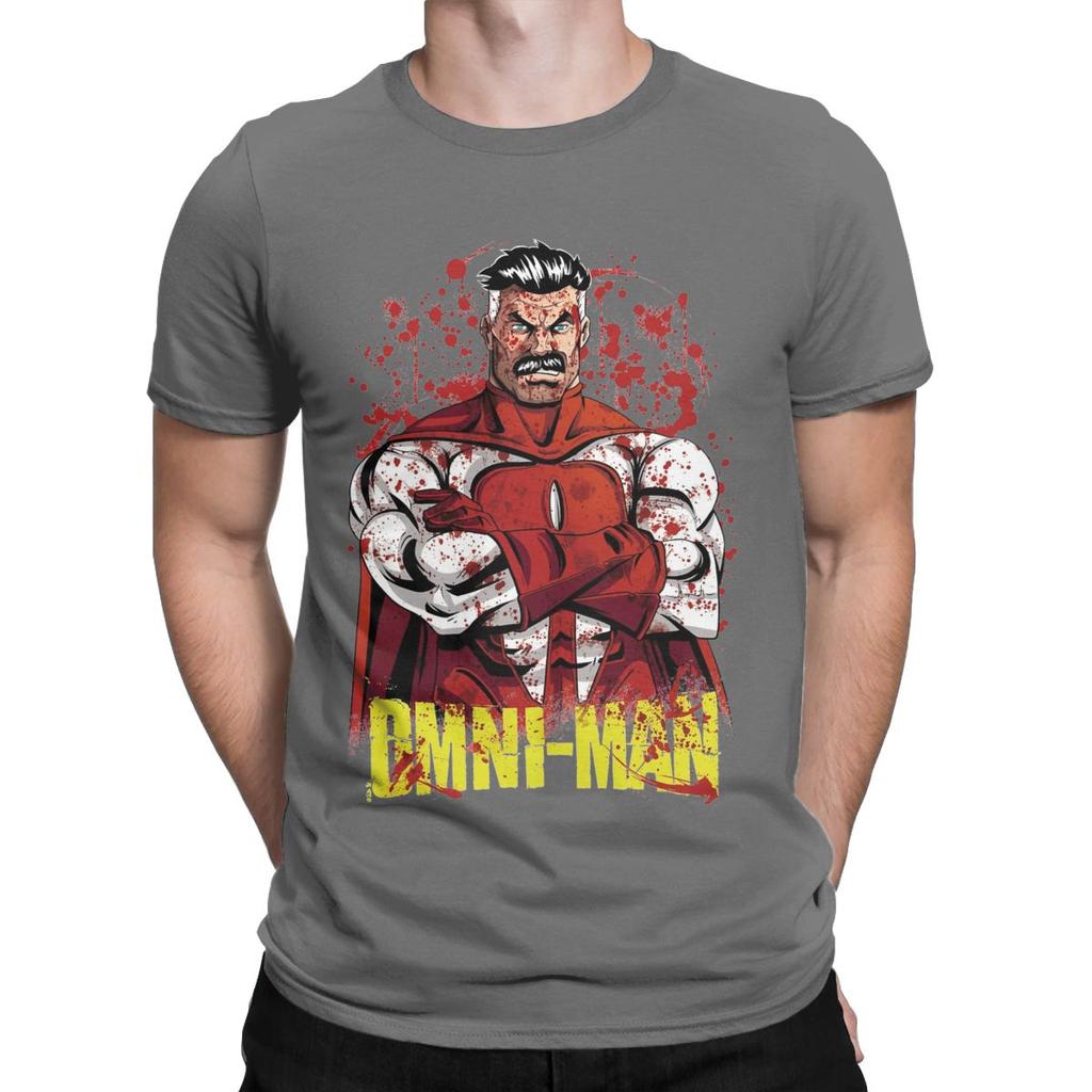 Invincible Comic T Shirt Men Cotton Fun T-Shirts Round Collar Tees Short Sleeve Tops Summer