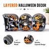 Wooden Halloween Letter Sign, 3D Multi-Layer Statue Decoration Ornament for Home Decor