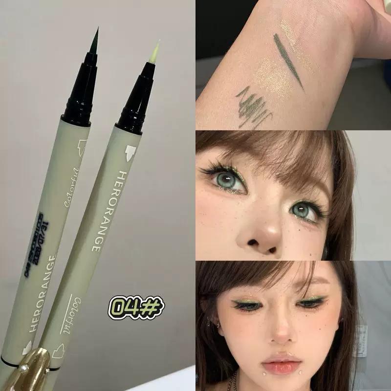 Korean Brand Genuine Pink Eyeliner for Women, Easy-To-Use for Daily Makeup, Beginner-Friendly, Star-Decorated Eye Makeup Tool