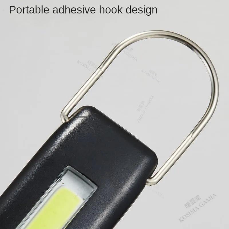 Portable Magnetic Inspection Light USB Rechargeable COB LED Work Lamp for Car Repair Home Camping Emergency Long Battery Life