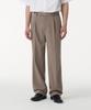[Cooltandard] Wide Hidden Banding Slacks [Dusty Beige]