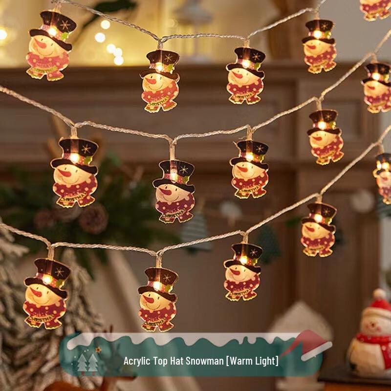 Christmas LED Snowman String Lights