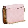 Coach Mini Gold Chain Accessory Coated Canvas Wallet Pink Women wallet CEF59-IMPO