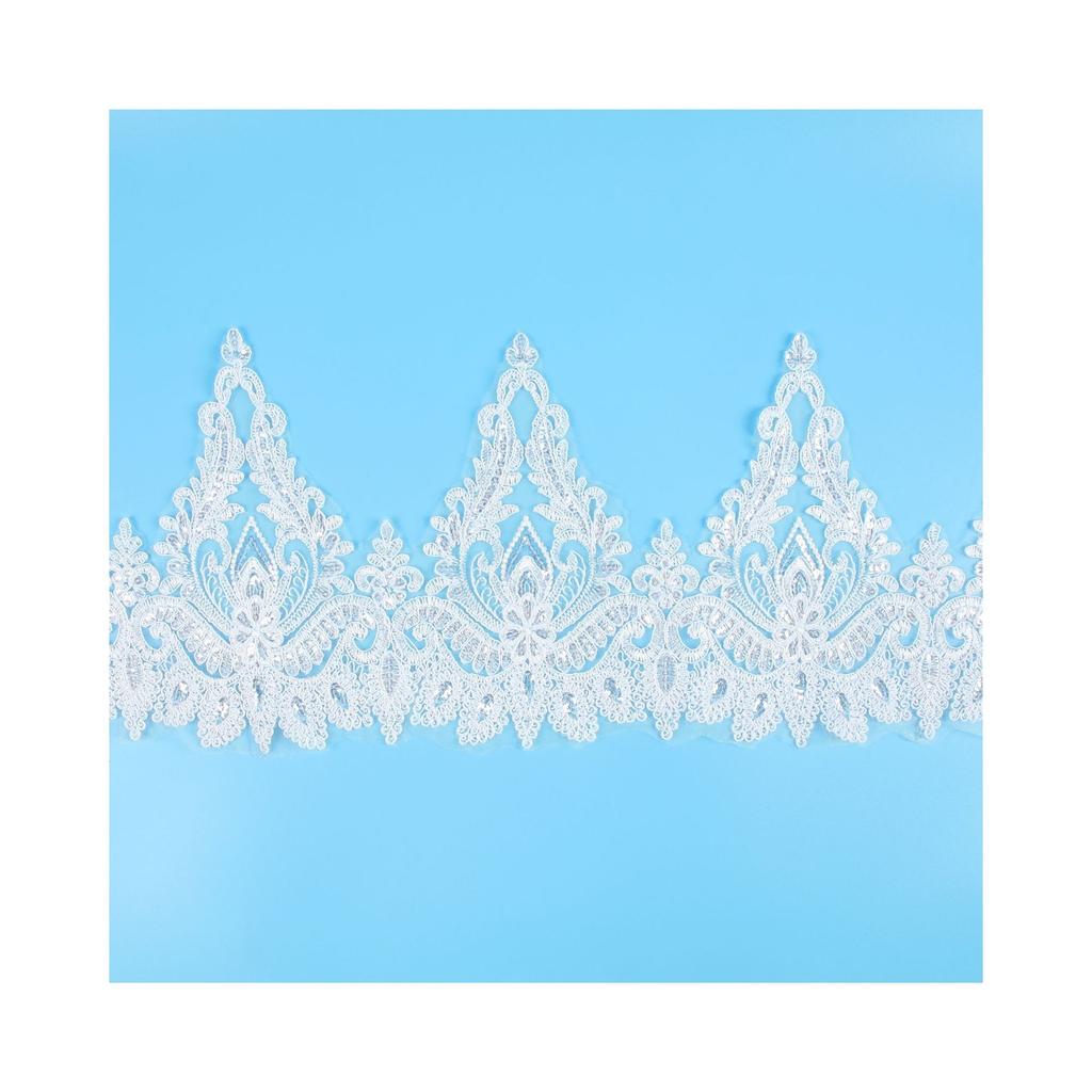 Car Bone Lace Lace Sequins Width 23Cm White Lace Fabric Underwear Women'S Dress Children'S Lace Fabric