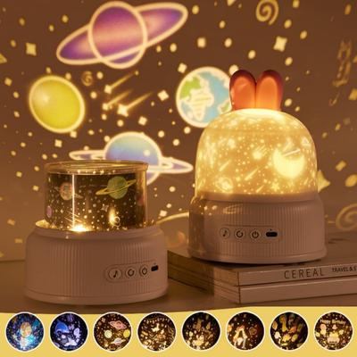 Ocean Projector Night Light 360 Degree Rotation Kids Galaxy Projection Lamp for Bedroom Party Birthdays Christmas Gifts